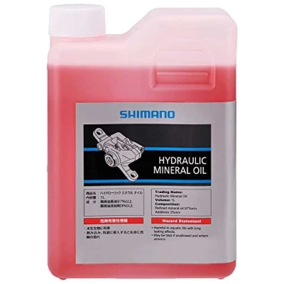 Afbeelding van Shimano schijfrem olie mineraal fles 1L