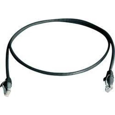 Afbeelding van Telegärtner 100008058 RJ45 Netwerkkabel, patchkabel CAT 6 U/UTP 1.00 m Zwart Vlambestendig, Halogeenvrij 1 stuk(s)