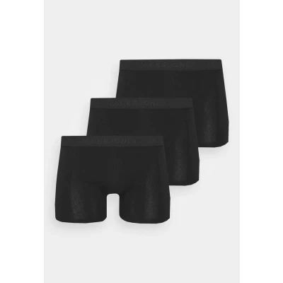 Afbeelding van Jack &amp; Jones Waistband Trunks 3 PACK Boxerbriefs, Heren, Maat: XXL, Black