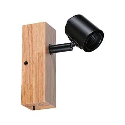 Afbeelding van Paulmann Arvid 66770 Wandspot E27 Zwart, Hout (licht)