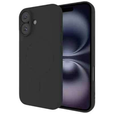 Afbeelding van Just in Case TPU Back Cover Zwart Magnetisch Apple iPhone 16 Plus