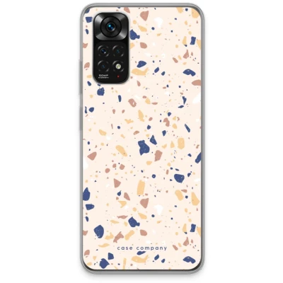 Afbeelding van Case Company® hoesje geschikt voor Xiaomi Redmi Note 11S Terrazzo N23 Soft Cover Telefoonhoesje Bescherming aan alle Kanten en Schermrand
