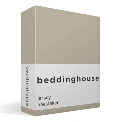 Afbeelding van Beddinghouse jersey hoeslaken Lits jumeaux (160x200/220 cm) Zand