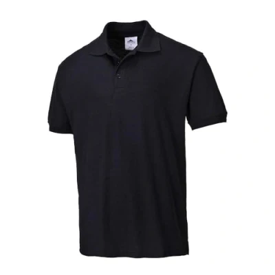 Afbeelding van Portwest Napels Poloshirt Maat: 4XL, Kleur: Zwart, B210BKR4XL