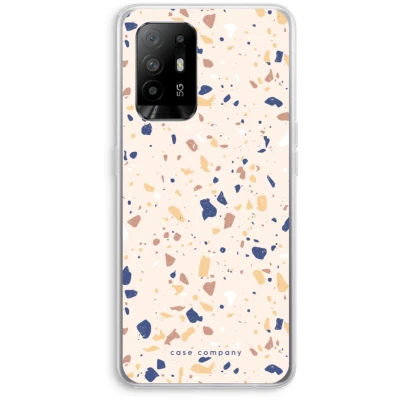 Afbeelding van Case Company® hoesje geschikt voor Oppo A94 5G Terrazzo N23 Soft Cover Telefoonhoesje Bescherming aan alle Kanten en Schermrand