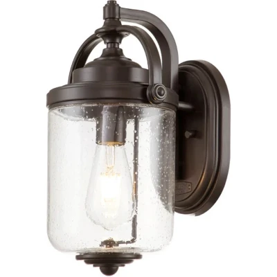 Afbeelding van Hinkley LED Wand Buitenlamp Willoughby 1X E27 Max 60W IP44 Dimbaar Oil Rubbed Bronze