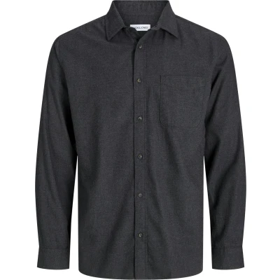 Afbeelding van JACK&amp;JONES JJECLASSIC MELANGE SHIRT L/S SN PLS Heren Overhemden