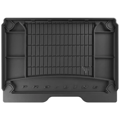 Afbeelding van M MOTOS Kofferbakmat voor Citroen Berlingo II 2008 2018, verbeter je reiscomfort met de zwarte antislip mat Auto TM automat alle weersomstandigheden, bescherming tegen vuil