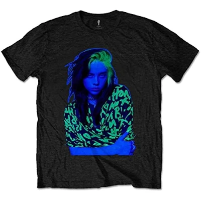 Afbeelding van Billie Eilish Press Photo Heren T shirt S Zwart