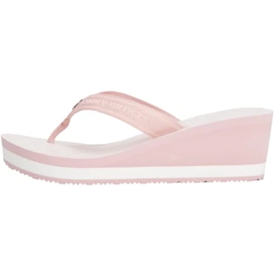 Afbeelding van Tommy Hilfiger LOGO Webbing Teensandalen, Dames, Maat: 41, Foggy pink Polyester