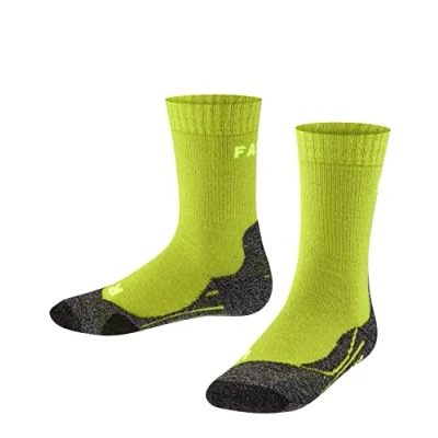 Afbeelding van Falke TK2 Trekking Functional Mediumstrong Cushioned Sportsokken Lime voor kinderen, Maat: 31/34,