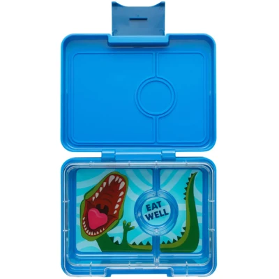 Afbeelding van Yumbox Snack Surf Blue Dinosaur Tray (3 vakken)