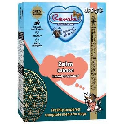 Afbeelding van Renske Vers Graanvrij Tetrapack 375 g Hondenvoer Zalm