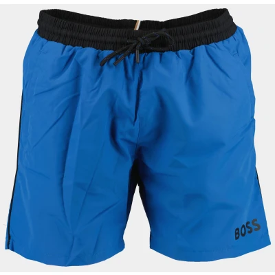 Afbeelding van Hugo Boss Heren Broek normale fit blauw effen