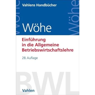 Afbeelding van Einführung in die Allgemeine Betriebswirtschaftslehre