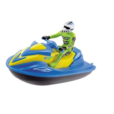 Afbeelding van Dickie Toys 203772003 Jetski op batterijen met skifiguur, drijvend speelgoed, willekeurig, 18 cm, vanaf 3 jaar