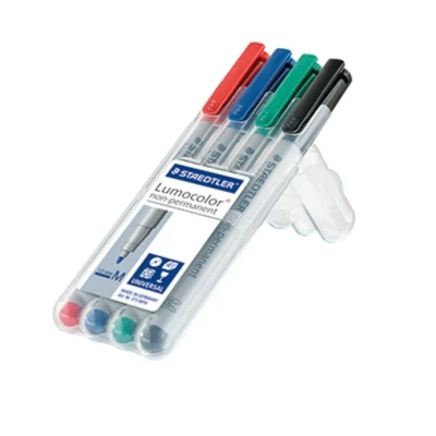 Afbeelding van Viltstift Staedtler Lumocolor 315 non permanent M set à 4 stuks assorti