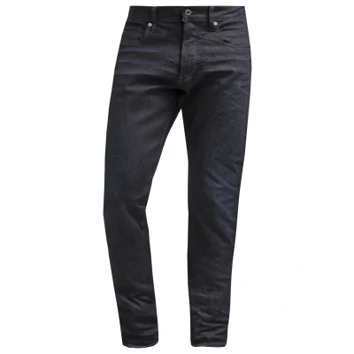 Afbeelding van G Star Straight Tapered Jeans Fit darkblue denim, Heren, Maat: 32x30, Dark blue denim
