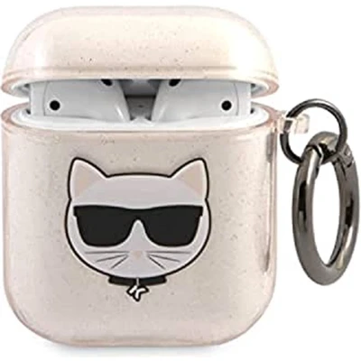 Afbeelding van Karl Lagerfeld KLA3UCHGD AirPods 3 cover goud/goud Glitter Choupette
