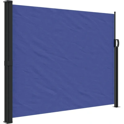 Afbeelding van Windscherm uittrekbaar 160x500 cm blauw