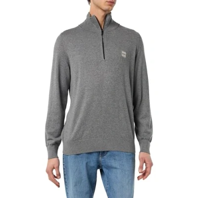 Afbeelding van BOSS Kanobix Trui, Heren, Maat: Medium, Light/pastel grey