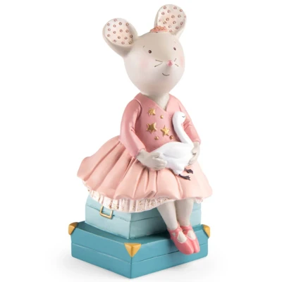 Afbeelding van Moulin roty spaarpot muis la petite école de danse