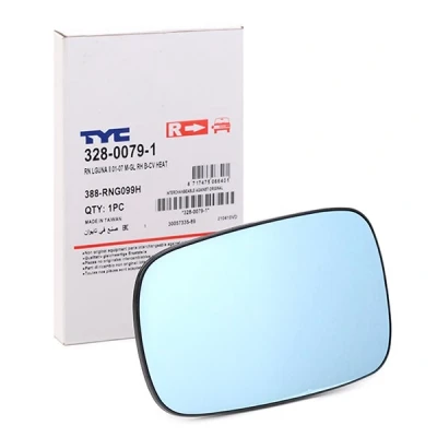 Afbeelding van TYC 328 0079 1 Spiegelglas rechts RENAULT: CLIO 3, SCENIC 2, MEGANE 2 Kombi