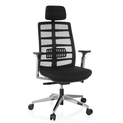 Afbeelding van SPINIO ELITE stof / netstof High end bureaustoel Zwart
