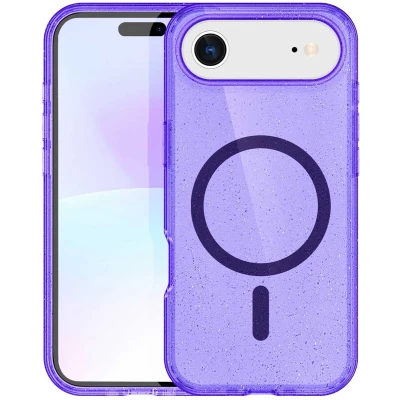 Afbeelding van imoshion Sparkle Backcover met MagSafe voor de Apple iPhone 17 Air Paars