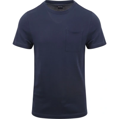 Afbeelding van Suitable Cooper T Shirt Donkerblauw maat XL Heren met Modern fit Pasvorm Katoen Herenkleding