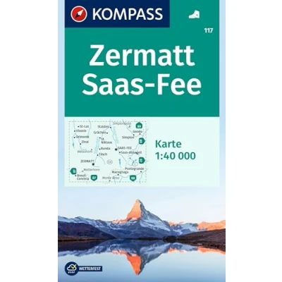 Afbeelding van Kompass WK117 Zermatt / Saas Fee