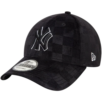 Afbeelding van New Era York Yankees Tonal Check Black 9FORTY Adjustable Cap