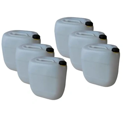 Afbeelding van DIN61 waterjerrycan van natuurlijk kunststof, 30 liter, 6 stuks