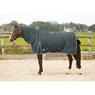 Image de Harry&#039;s Horse Couverture d&#039;Extérieur Thor 200 avec Couvre cou Ébène 125/165