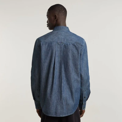 Afbeelding van G STAR Regular LONG Sleeve Overhemd, Heren, Maat: Large, Worn in sea stone