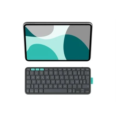 Image de Logitech Flip Folio Clavier et étui full size sans fil Bluetooth 5.1 LE QWERTZ Allemand graphite