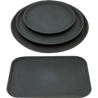 Afbeelding van Speciale Aanbieding Olympia Kristallon Polypropyleen Antislipdienbladen Combo (pak van 12) S440 Horeca &amp; Professioneel