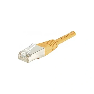 Afbeelding van Exertis Connect Patchkabel F/UTP, CAT.6, oranje, 15,0 m met bijzonder smalle knikbeveiliging (F/UTP, CAT6, 15 m), Netwerkkabel