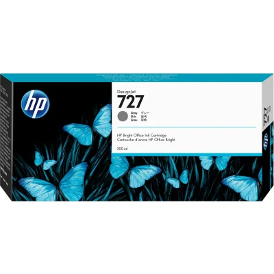 Afbeelding van HP Inktcartridge F9J80A 727 300ml grijs
