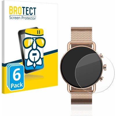 Afbeelding van BROTECT Screenprotector voor Skagen Falster Gen 6 (41 mm) Folie Beschermfolie Beschermglas transparant (6 Stuks)