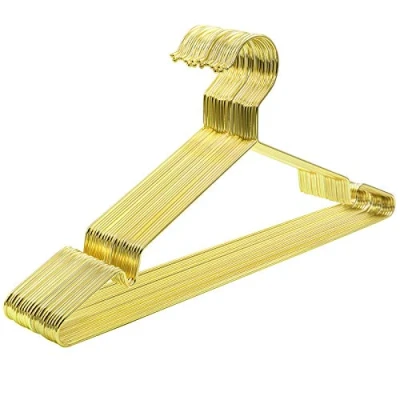 Afbeelding van Kleiderbügel aus Metall 20er Set Gold