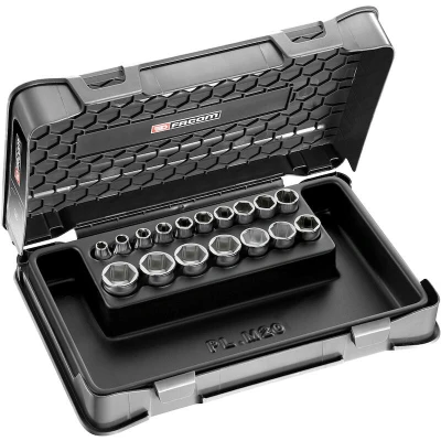 Image de FACOM J.401 Coffret 17 douilles métriques à 6 pans 3/8&quot;