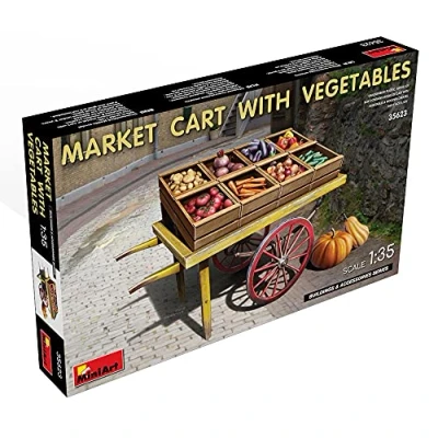 Afbeelding van 1:35 MiniArt 35623 Market Cart with Vegetables Plastic Modelbouwpakket