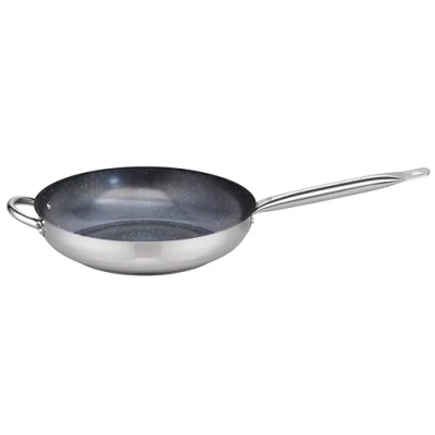 Afbeelding van ELO 2454226 roestvrijstalen pan 18/10, inductiekookplaat, inductiekookplaat 32 cm, pan, braadpan, inductiepan, roestvrij staal, x 6 cm