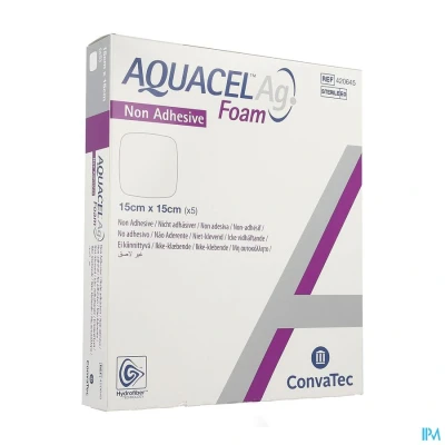 Image de Aquacel Ag Foam Non Adhesif 15x15cm 5
