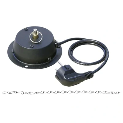 Afbeelding van Showtec Spiegelkogelmotor tot 30 cm diameter, inclusief ketting 3 omwentelingen per minuut