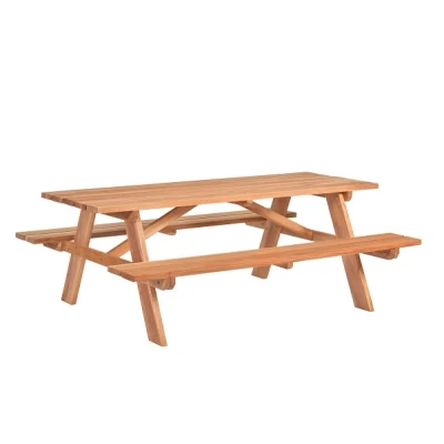 Afbeelding van Hardhouten picknicktafel afm. 200 x 160 75 cm Stuk(s)