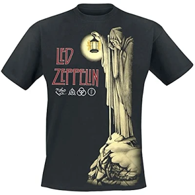 Afbeelding van Henry Tiger LED Zeppelin Tshirt print, Heren, Maat: XL, Black