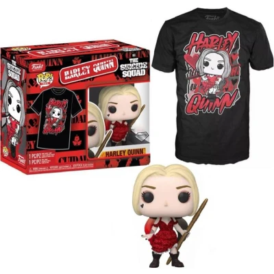 Afbeelding van Funko Pop! &amp; T shirt Box: DC The Suicide Squad Harley Quinn #1111 Diamond Collection Exlcusive (Size L)