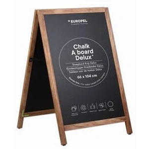 Afbeelding van Europel Stoepbord Deluxe Krijtbord Dennenhout 66 x 104cm Geschikt voor binnen en buiten
